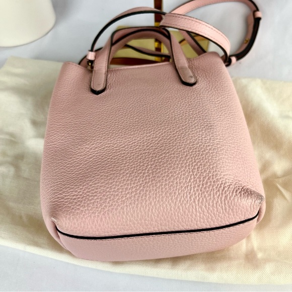 SALVATORE FERRAGAMO Baby Pink Gancini Mini Shopper Tote with dustbag - Picture 5 of 15